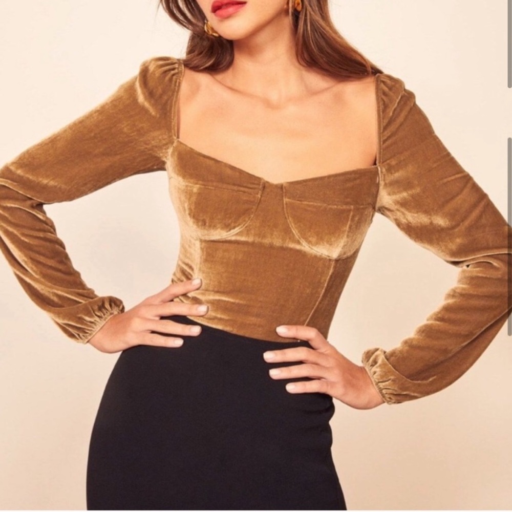 new Reformation mallory top